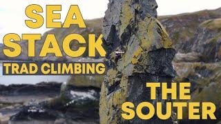 Swearing up a Sea Stack - Scottish Coastal Trad Climbing