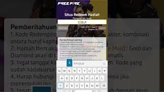 kode redeem free fire terbaru 2024 hari ini #shorts #freefire #koderedeem