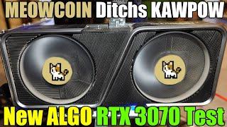 MEOWCOIN Testnet SetUp - RTX 3070 Tests On NEW ALGO - Am Disappointed