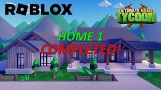 HOME 1 (COMPLETED!) - ROBLOX (ULTIMATE HOME TYCOON)