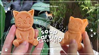 soap carving | a cat