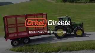 Orkel TX130 henger med graspåbygg