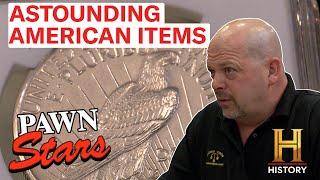 Pawn Stars: Top 12 Rare USA Antiques! (All-American Compilation)