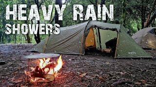 Tent camping in heavy rain showers - The Oex Coyote lll Tent