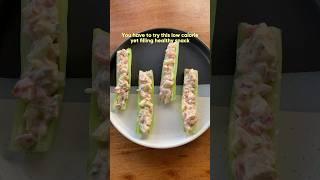 Easy healthy snack recipe #cucumberboats #fitness #highproteinrecipes #food #easyrecipe #healthyfood