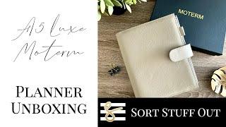 A5 Grey Luxe Moterm Unboxing - Brand Review - Colour Comparison - Planner Inspo - Minimal Planning