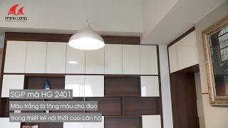 ỨNG DỤNG MELAMINE SIÊU BÓNG SGP TRONG THIẾT KẾ NỘI THẤT CHUNG CƯ