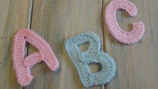 (crochet) How To - Crochet Letters A, B (P), and C - Yarn Scrap Friday