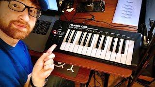 Alesis Q25 USB MIDI Keyboard Controller Review/Unboxing