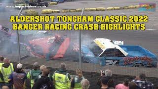 Aldershot Unlimited Banger Racing Crash Highlights Tongham Classic 2022