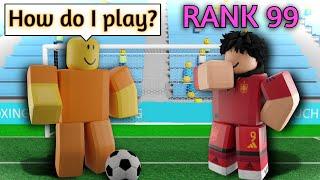 I Pretended to be A NOOB in Pro Servers! (Touch Football Roblox)