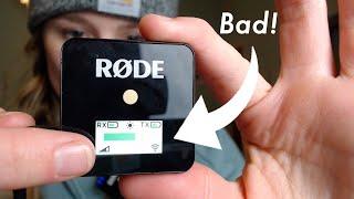 Why does my Rode Wireless Go microphone sound so BAD?