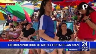 Fiesta de San Juan 2024: Gran cantidad de personas acuden al Río Yarinacocha para celebrar