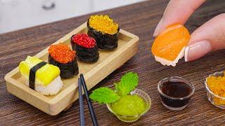 Making the Miniature Sushi at Home | Amazing Tiny Japanese Street Food by Miniature Cooking