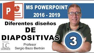 Curso GRATUITO de POWERPOINT | Parte 03 | Diferentes DISEÑOS de DIAPOSITIVAS