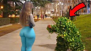 AWESOME REACTIONS BY BUSHMAN SCARING PEOPLE !! BUSHMAN PRANK