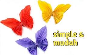 Cara membuat kupu-kupu dari kertas-origami butterfly-dekorasi