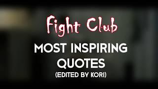 FIGHT CLUB - Most inspiring quotes and explanation (subtitles)