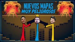 NUEVOS MAPA! *MUY PELIGROSO* - STICK FIGHT (WILLY VS FARGAN VS VEGETTA)