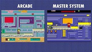 Arcade Vs Master System - Alex Kidd: The Lost Stars