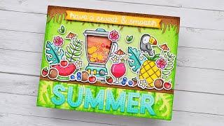 Tropical summer shaker card