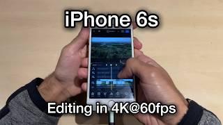 I edited a 4K 60FPS YouTube Video on an iPhone 6S... Editing Challenge