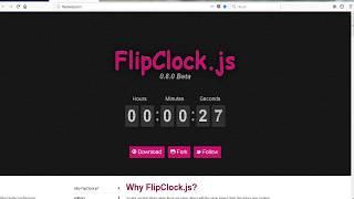 Где скачать и как установить Flipclock.js таймер времени на стрим