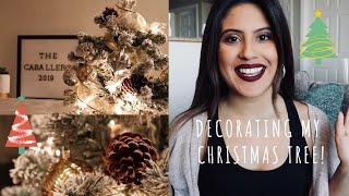 DECORATE MY CHRISTMAS TREE WITH ME II FLOCKED CHRISTMAS TREE, GOLD AND SILVER + CHRISTMAS HAUL