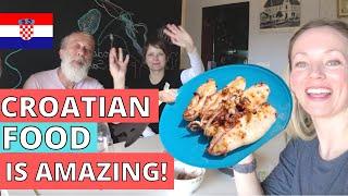 Preparing an AUTHENTIC CROATIAN MEAL with Andrea Pisac! Squid, swiss chard and potatoes!