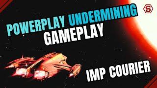 Powerplay Undermining in an Imperial Courier | Gameplay | Elite Dangerous