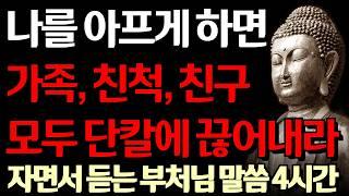 나를 아프게 하는 인연 과감히 정리하고 남은 인생 새롭게 시작하라 I 노후에 혼자가 행복한 이유 I 고독하라 I 자면서 듣는 부처님 말씀 4시간 l 지혜 I 오디오북 I 철학
