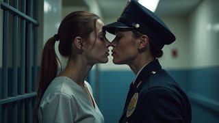 Lesbian Police officer Sharing Beautiful Kissing Moments