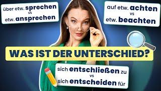 Diese Verben VERWECHSELN viele Deutschlerner I Deutsch lernen b2