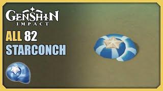 ALL 82 Starconch Locations | Efficient Farming Route | Genshin Impact