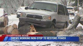 Crews work non-stop to restore power