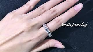 Full Cushion Moissanite Engagement Ring From Yadis Jewelry