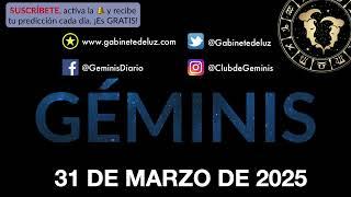 Horóscopo Diario - Géminis - 31 de Marzo de 2025.