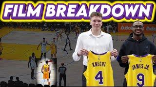 Dalton Knecht and Bronny James Film Breakdown from Los Angeles Lakers Debut | 2024 NBA Summer League