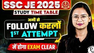 SSC JE 2025 : Effective Timetable To Crack SSC JE 2025 in First Attempt