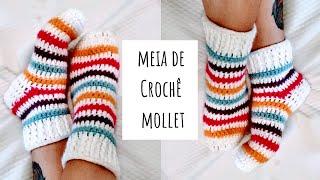 Meia Mollet de crochê