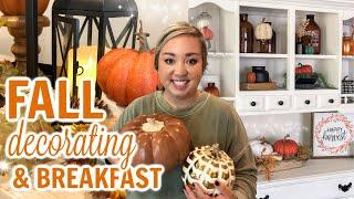 COZY FALL DECORATING 2021 | EASY FREEZER BREAKFAST RECIPE | COOK AND DECORATE | JESSICA O'DONOHUE