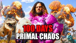 I Played 100 Days of Primal Chaos [Ark Survival Ascended]