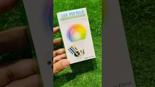 How to use LED RGB BULB + Remote Control | Colourful LED Lamp #unboxing #ledlights #ledlamp
