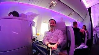 Air New Zealand Business Premier seat tour and review LHR-LAX