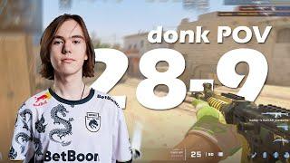 TOO GOOD FOR FPL? donk (28-9) mirage CS2 POV