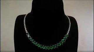 Old World Muzo Colombian Emerald Necklace at 10.48 carats by Kat Florence KF08027