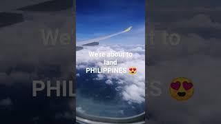 we're about to land PHILIPPINES #youtubeshortvideo #happytraveller #hkofw