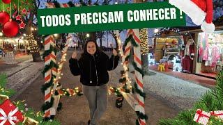 MERCADO de NATAL em LISBOA/PORTUGAL  TOUR e LUZES 2023 