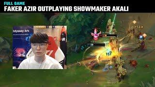 [Full game] Faker Azir outplaying ShowMaker Akali | T1 Stream Moments