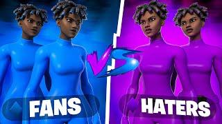 2 HATERS vs 2 FANS... (whos better?)